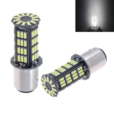 China Car led turn signal lights DRL 12V S25 1156 BA15S 1157 BAY15D 7440 T20 7443 3156 3157 T25led 4014 bulbs 72smd 19MM*49MM for sale