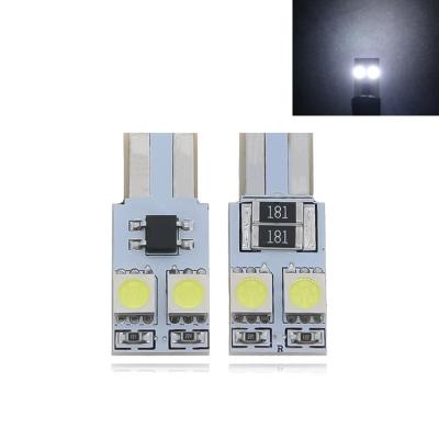 China car led turn lights DRL 12V T10 5050 double sided 4SMD car led turn signal lights 12MM*29MM*2MM for sale