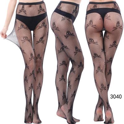 China Breathable Sexy Black Color Image Photo Printed Net Girl Stockings Pantyhose Pantyhose Pantyhose Tights for sale