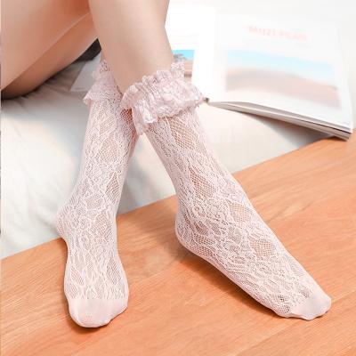 China New Japan JK Sailor Antibacterial Soft Silk Lace Sexy Lolita Socks for sale