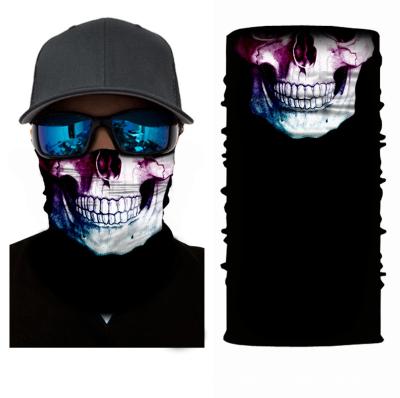 China Amazon Headscarf Series Half Face Skull Outdoor Bandana Breathable Protective Wholesale Magic Seamless Warm Collar for sale