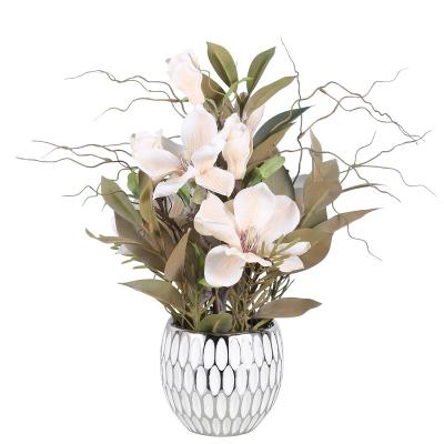 China Custom Immortal and Eco-friendly Artificial Plants Magnolia Valentine's Day Home Mother's Day Fake Flowers Indoor and Outdoor Decoration for sale