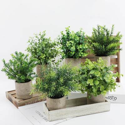 China Immortal Artificial Plants Custom Potted Bonsai Hotel Decor Home Fake Plants Indoor And Outdoor Bulk For Sale for sale