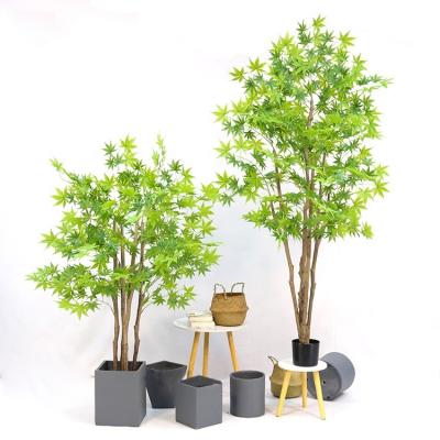 China 120/150/180/210/240cm Green Minimalist Artificial Modern Home Decoration Place Meeting Place Trees Plant Handmade Plastic Trees For Sale for sale