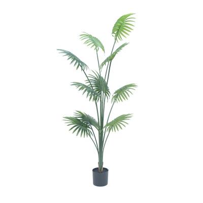 China Wholesale Minimalist Artificial Palmetto Tree California Indoor and Outdoor Decor 120/160/180 cm Fake Palm Tree Mall Wedding Party for sale