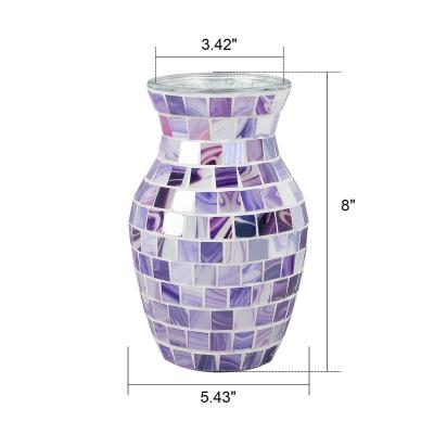 China Modern Custom Made Glass Plant and Flower Vases Derktop Home Office Decoration Pots For Artificial Plants for sale