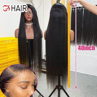 China Straight Unprocessed Virgin Hair Wig, Cheap HD 13*6 13*4 Lace Frontal Wig, Lace Front Human Hair Wig Transparent for sale