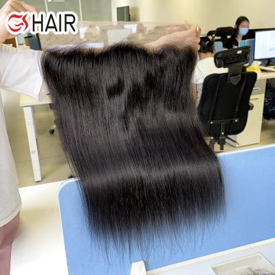 China 100% Human Hair, Factory Hot Selling Virgin Straight 13x4 13x6 Lace Wave Straight Headband, Raw Cuticle Aligned Brazilian Hair Front Closure for sale