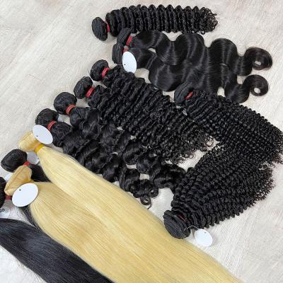 China Silky Straight Wave Raw Unprocessed Vietnamese Virgin Hair, Raw Vietnamese Superb Double Drawn Hair, Cuticle Aligned Hair Bundle Seller for sale