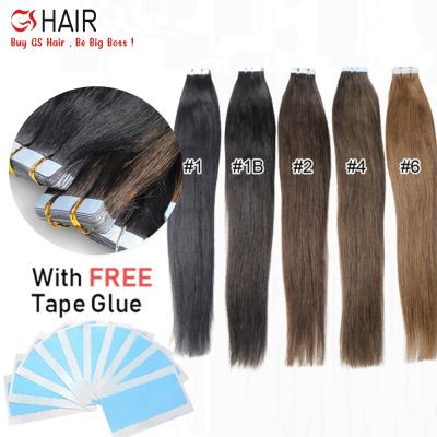 China 100% Virgin Deep Wave Tape In Hair Extensions I Tip U Tip Hair Extensions 12A Grade Russian Remy Human Tape In Hair Extension for sale