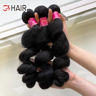 China Factory Wave Human Hair 100%, Virgin Remy Double Drawn Raw Hair, Virgin Loose Cuticle Straight Lined Raw Double Drawn Hair for sale