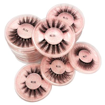 China 25-30 Wholesale Cruelty Free Hot Selling Fluffy Eyelash 16mm 20mm 25mm Mink Eyelashes Vendor Fluffy Mink From Times Factory for sale