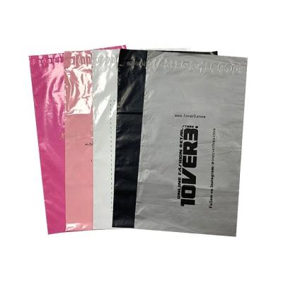 China Eco Friendly Recycled Waterproof Recycled Self Adhesive Sealed Mailing Bag White Black Pink Gray Color Custom Logo Printed Clothing Delivery Postage Packages Plastic Poly Messenger Mailing Bags for sale