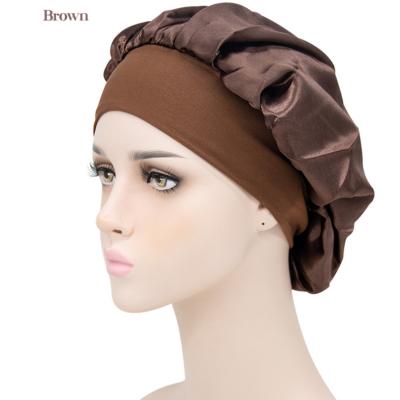 China Quick-Dry/Soft /Skin-friendly/Breathable/Enjoyable Hair Hood with Logo Sleep Satin Plain Manufacturer Multiple Colors Available Enjoyable Dyed 31cm, 31cm Four Seasons Adults 5PCS for sale