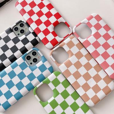 China Shockproof In Lattice Running Simple Cell Phone Cover Waterproof Protector Cases Phone For iPhone11 12 13 Pro Max for sale