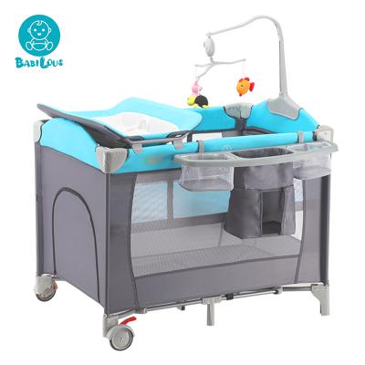 China European Hot Sale Baby Crib With Wheels Near Adult Co-sleeping Baby Portable Cribs for sale