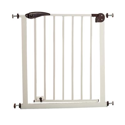 China Protect White Kids Barrier Child Safety Gate Bar Crate Protection Metal Stair Fence For Baby for sale