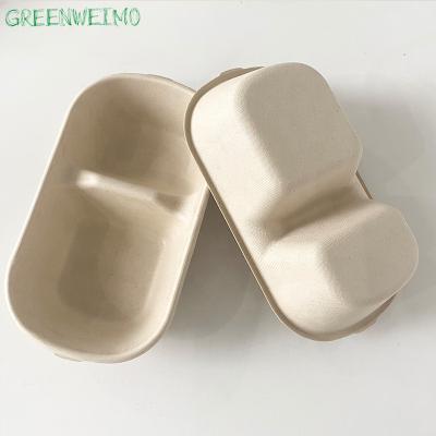 China Biodegradable Viable Takeaway Lunch Box Bagasse Disposable Food Packaging Storage Container for sale