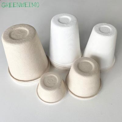 China Custom Wholesale Disposable Biodegradable Bagasse Pulp Ice Cream Cup Paper Packaging for sale