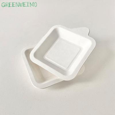 China Bagasse Disposable Eco-Friendly Disposable Take-Out Food Container Disposable Fast Food Tray for sale