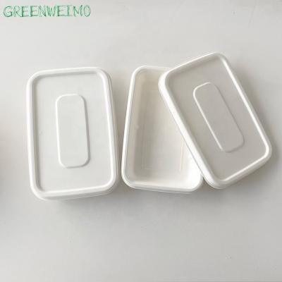 China Disposable Biodegradable Bagasse Paper Pulp Quick Food Wrap Plate Disposable Sushi Trays With Lid for sale