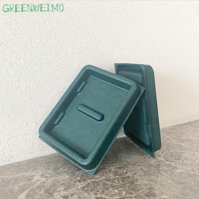 China Sugar Cane Bagasse Cardboard Box Environmentally Friendly Biodegradable Packaging Trays for sale