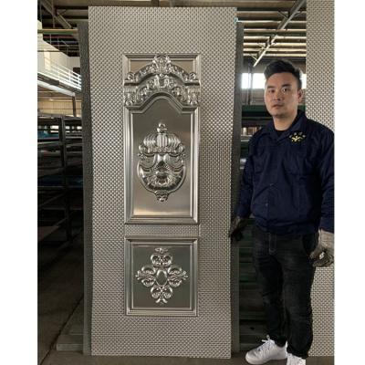 China ABYAT Moulded Exterior Steel Door Skin Pakistan Press Machine Plate Door Skin For Flush Door en venta