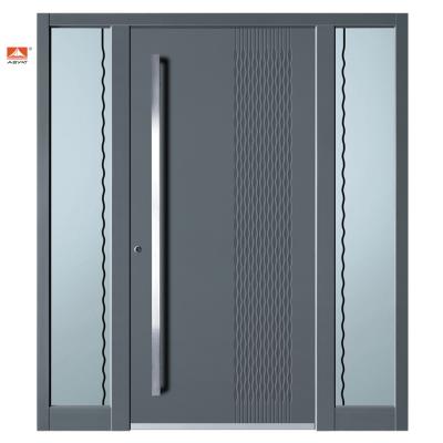 China ABYAT Pivot Front Door Metal Front Door Aluminium Security Pivot Door for sale