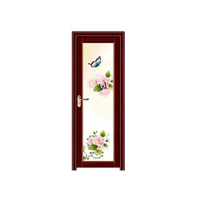 China ABYAT Bathroom Decoration Luxury Aluminum Alloy Glass Interior Bathroom Doors for sale