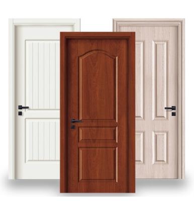 China ABYAT Building Material Pvc Veneer Wood Door House Hotel Interior Door en venta