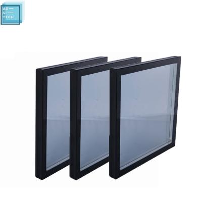 China Modern wall insulated puerta garaje block glass glass panel de vidrio from AGSITECH factory supplier double for sale