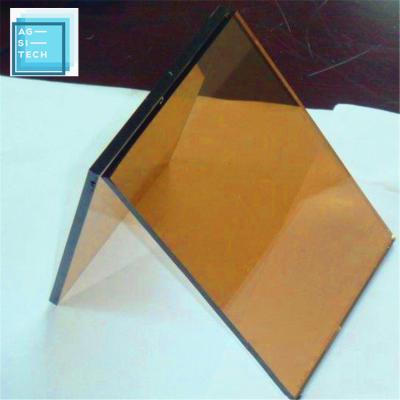 China High Quality AGSITECH Glass 8mm Reflective Dark Blue Reflective Glass Price From Factory New High Strength Supplier for sale