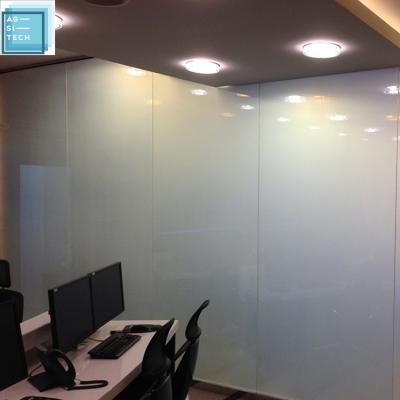 China AGSITECH Modern Sample Laminated PDLC Smart Electric Film Switchable Smart Glass Smart Tint Black for sale