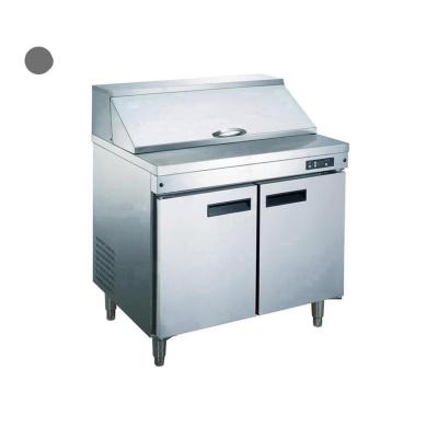 China Single-temp Heavybao Salad Counter Refrigeration Equipment Refrigerator Stainless Steel Salad Pizza Bar Commercial Pizza Counter Counter for sale