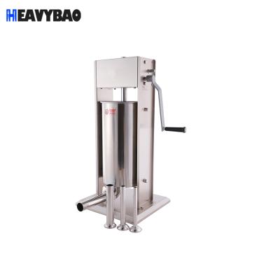 China Hotels Heavybao Manual Chicken Proc Sausage Stuffer Filler Maker Making Machine Vertical Tabletop Equipment for sale