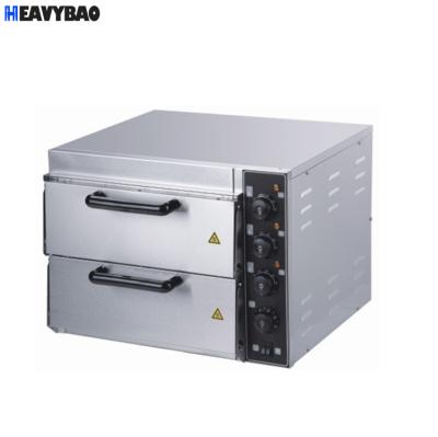 China Commercial hotel buffet food equipment Heavybao pizza ovens for sale double layer bakery machine hotel kitchen snack shop equipment pizza maker for sale