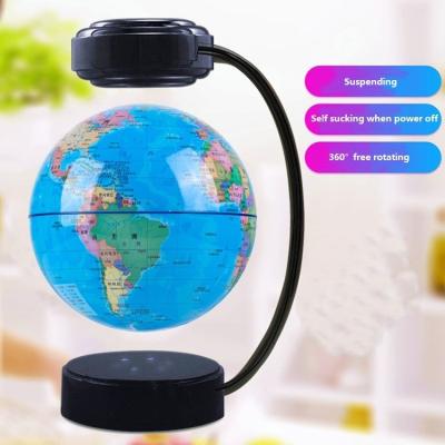 China Factory Hot Selling Globe Magnetic Levitation Decorative Floating Globe World Map Rotating Gift for sale