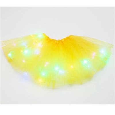 China High quality hot sale girl 30-40cm length kids and adult Christmas gift stage interpretation of dance skirt led TUTU skirt for sale