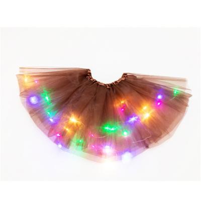 China Dance Skirt Factory Distribute High Quality Fast Delivery Fashion Stage Performance LED TUTU Skirt For Kids And Adult for sale