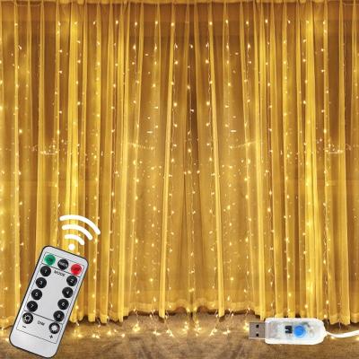 China OurWarm 300LED 8 Mode Solar Power String Light Personalized Photo Clip Curtain Christmas Fairy LED Smart String Lights for sale