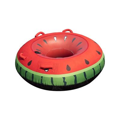 China Single Classic Towable Tube Rider Boat Surfing Boat Water Tube Tow Tube Hot Sale Watersports Water Sports Inflatable Tube 1 Person for sale