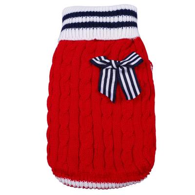 China Viable Dog Knitted Sweater Heart Dog Sweater Puppy Sweater Warm Soft Pet Holiday Clothes for Small Cats and Dogs for sale