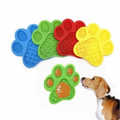 China Sustainable Silicone Pet Licking Protective Pet Food Dish Dog Bath Distraction Silicone Dog Suction Cup Slow Training Food Training for sale