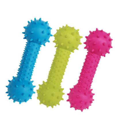 China TPR Dog Toothbrush Pet Chew Play Toy Bite Dog Bone Toy Rolling Ball With Healthy Dogs Toothbrush Stick Toys for sale