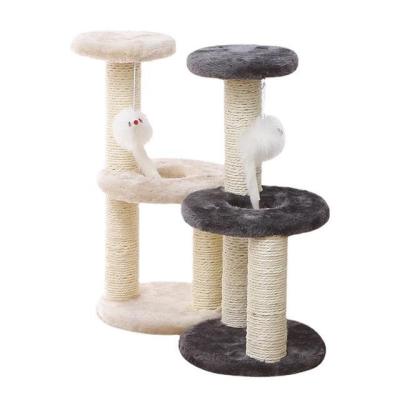 China Funny Frame Scratcher Cat Tree Climbing Cat Tower Mouse Toy Cat Viable Hot Wholesale Goods Sisal for sale