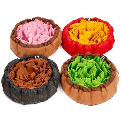 China Viable Pet Sniffing Mat Training Dog Toy Slow Decompression Mat Anti Choking Tibetan Food Food Bowl for sale