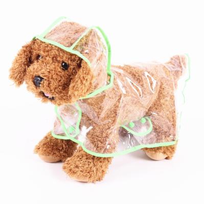 China Viable Dog Clothes Pet Raincoat Transparent Pet Clothing Raincoat Clothes Popular Dog Accessories for sale