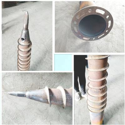 China Solar System Screw Pile Ground Screw Ground Screw Earth Anchor / Drill for sale