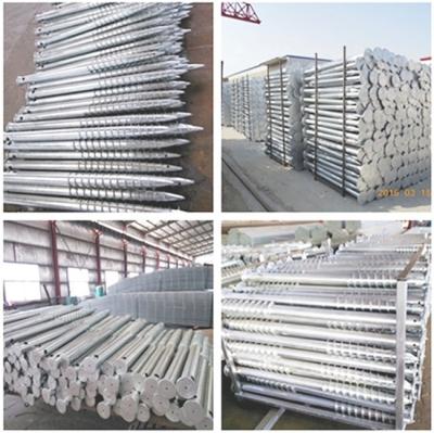 China Support Hot Dip Galvanized Helical Pile / Earth Screw Pile For Solar Project for sale