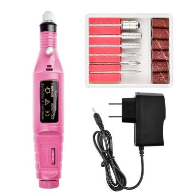 China Art Tools Electric Nail Drill Luxury High Quality Professional Cordless Rechargeable New Products Electric Nail Drill for sale